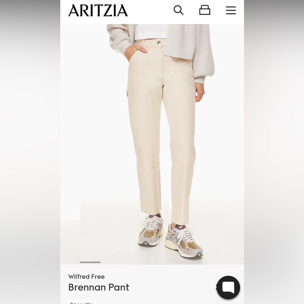 Brennan pant by aritzia in GD BIRCH color good used condition